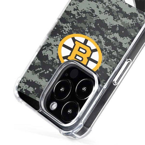 NHL Boston Bruins Camo iPhone 15 Pro Max MagSafe Case
